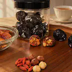 Pot de DUNE, boules chocolatées aux dattes