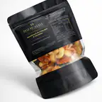 Sachet de fruits secs : noix de cajou, noisettes et noix de pécan